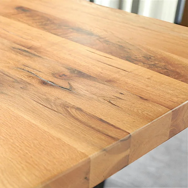 Table extensible en chêne huilé avec bords naturels 200 cm PALERME
