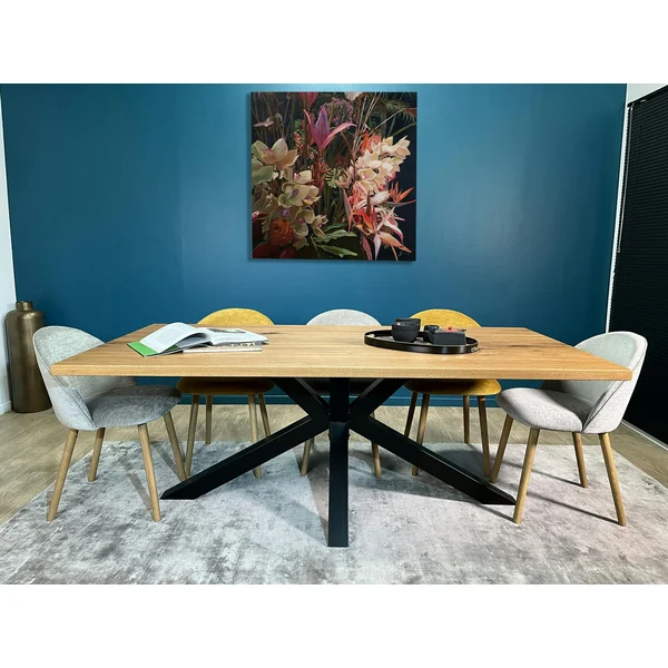 Table extensible en chêne huilé bords droits 200 cm ETNA