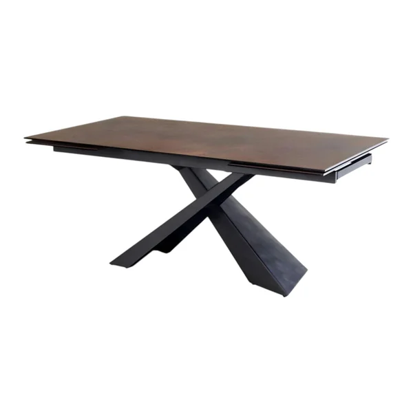 Table extensible en céramique effet rouille 180-280 cm LOMBARDIE