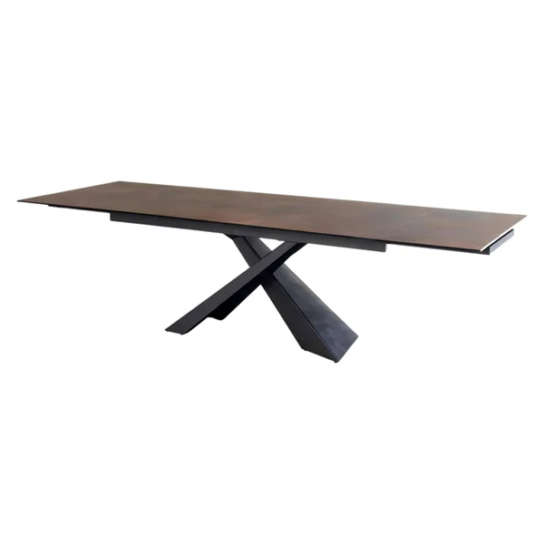 Table extensible en céramique effet rouille 180-280 cm LOMBARDIE