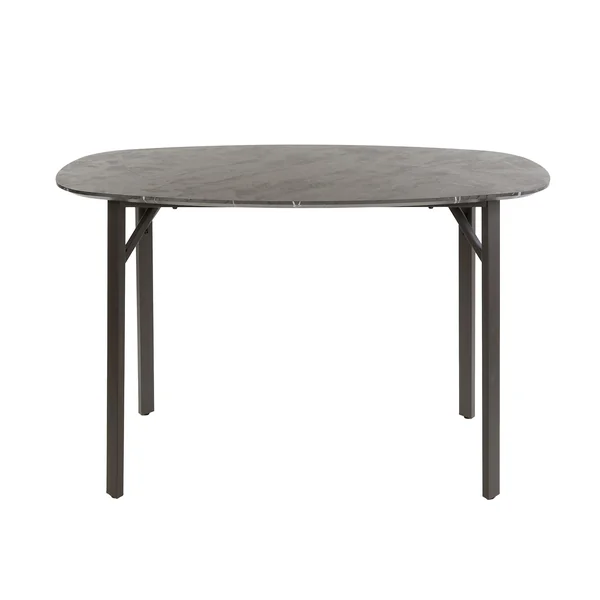 Table haute de cuisine forme organique avec effet marbre 140 cm RALF