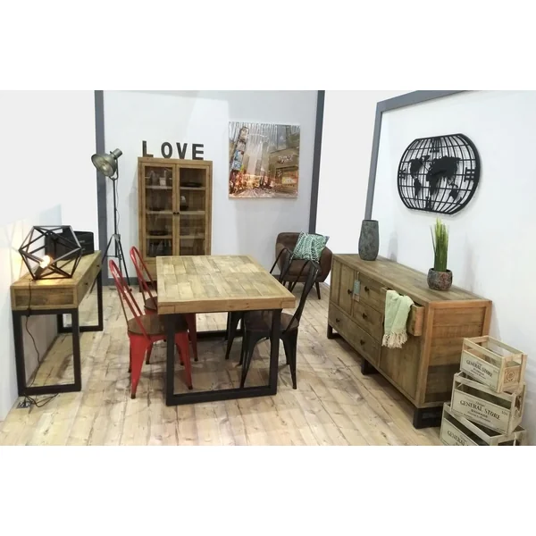 Table Repas Extensible Bois recyclé 180/240x90x77cm BRISBANE