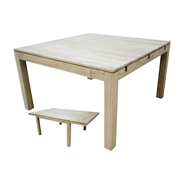 Table repas extensible hévéa 130/210cm HELENA