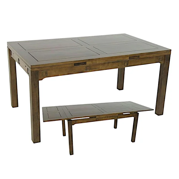 Table repas extensible hévéa 150/230cm TESSA