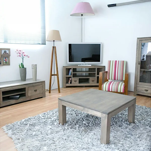 Table repas extensible hévéa 180/260cm HELENA
