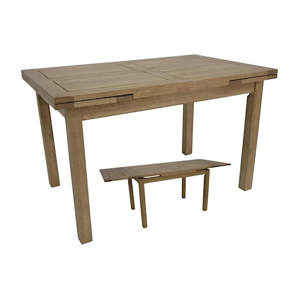 Table repas italienne hévéa 125-195cm Tradition