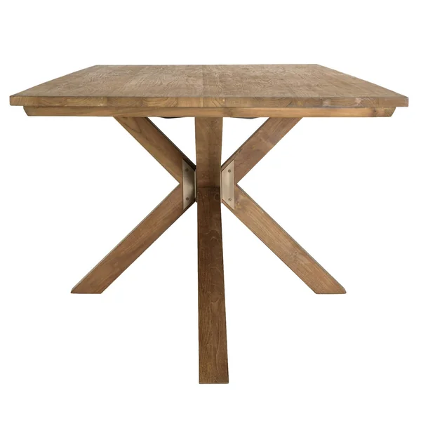 Table à manger 240 cm en teck recyclé massif pied mikado bois SWING