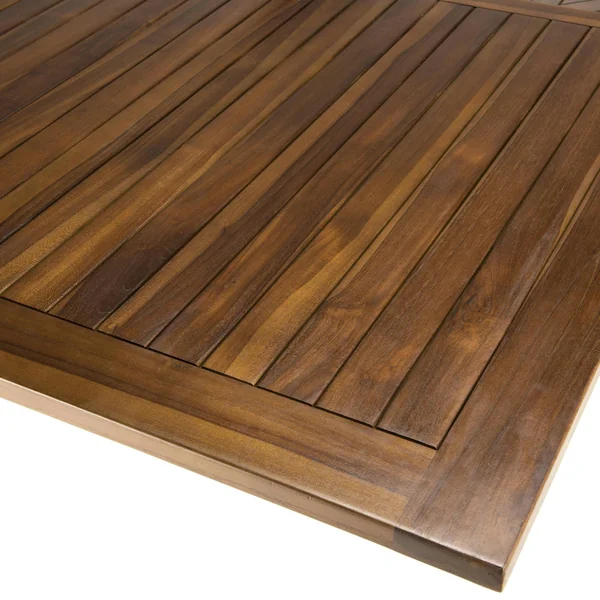 Table à manger de jardin extensible en teck 180/240 cm pieds croisés MACAO