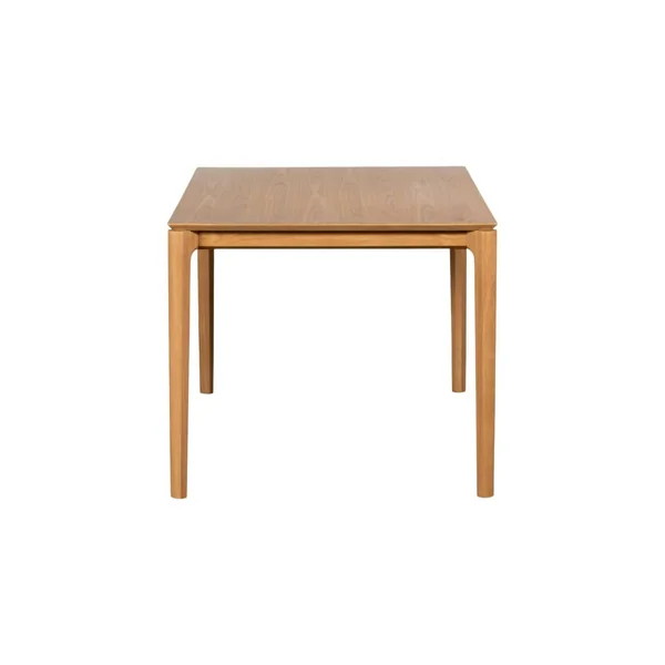 Table à manger moderne en chêne clair avec rallonge intégrée 135-190 cm DERBY