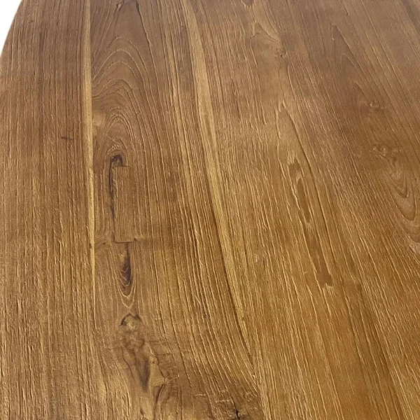 Table à manger ovale en bois de teck recyclé 220 cm ONTARIO