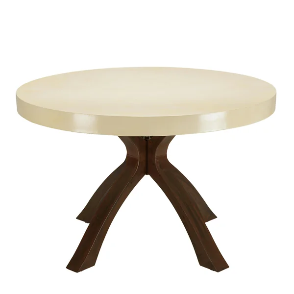 Table à manger ronde plateau béton 120 cm pied métal BRASILIA