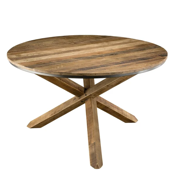 Table à manger ronde teck recyclé D130 SWING