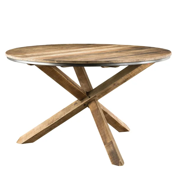 Table à manger ronde teck recyclé D130 SWING