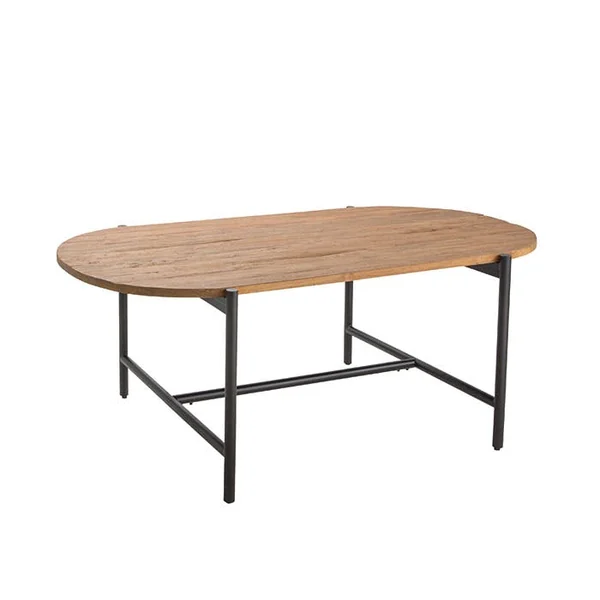 Table à manger teck recyclé bords arrondis 200 cm TRANI