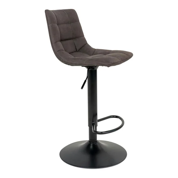 Tabouret de bar réglable en hauteur, gris foncé (lot de 2) SAVONE