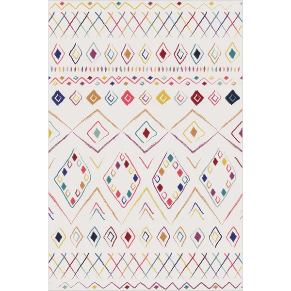 TAPIS 100X150CM LEANDRE MULTICOLORE