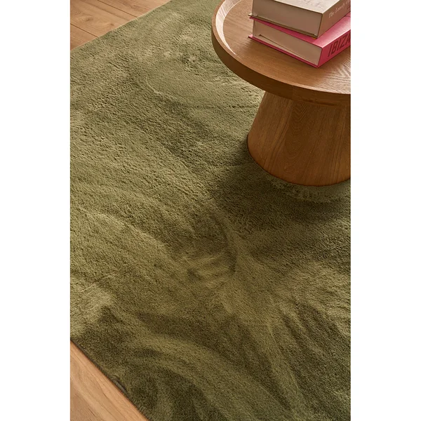 Tapis en fausse fourrure vert 160x230cm - Nube