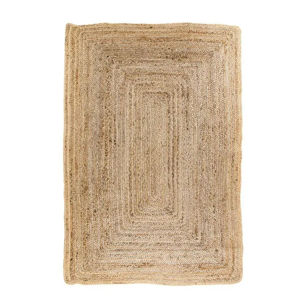Tapis en jute tressée 180 cm - format rectangulaire, esprit bohème FEZ