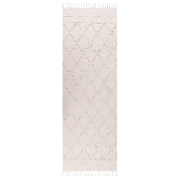 Tapis TOZLU Beige 80 x 230 cm Coton