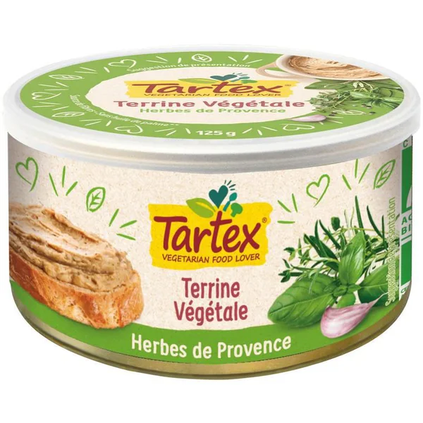 Terrine végétale herbes de Provence en boîte de 125 g