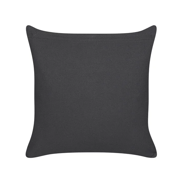 Throw Cushion BENZOIN Cotton 45 x 45 cm Black Geometric Pattern