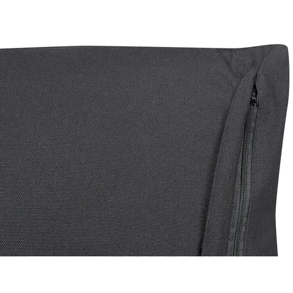 Throw Cushion BENZOIN Cotton 45 x 45 cm Black Geometric Pattern