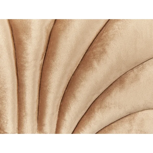 Throw Cushion CONSOLIDA Velvet 47 x 35 cm Sand Beige Solid