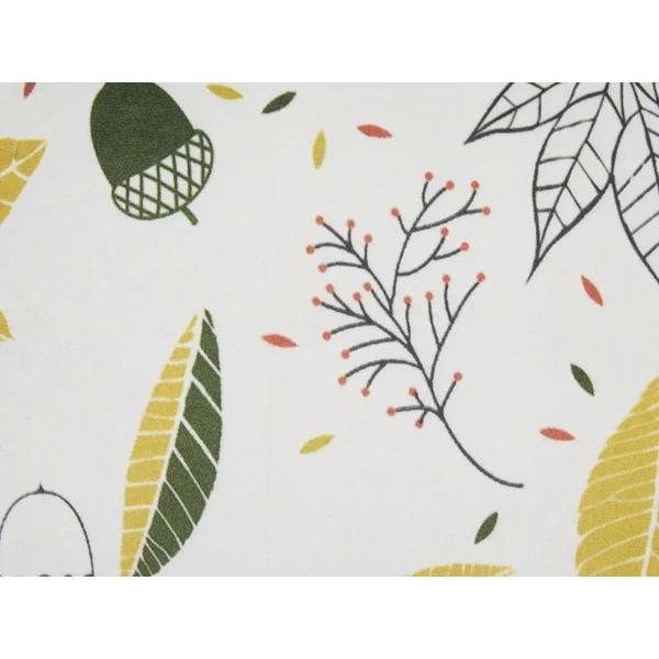 Throw Cushion MULLEIN Velvet 45 x 45 cm Multicolour Plant Pattern