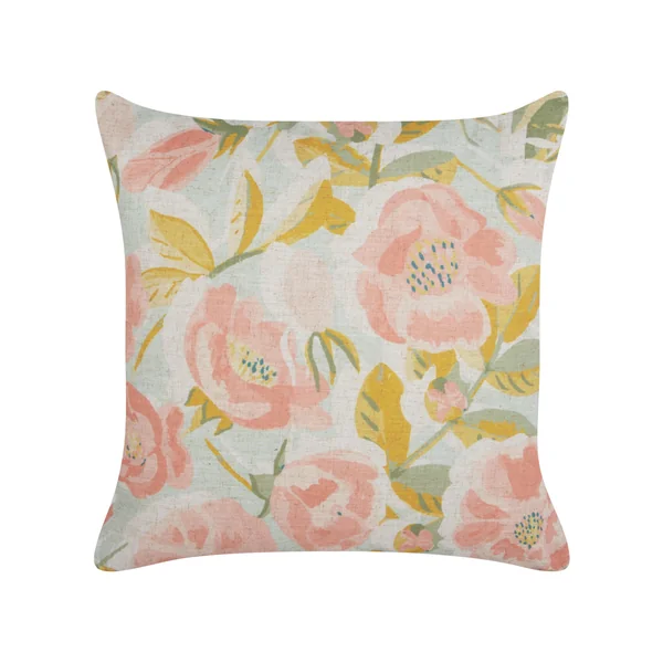 Throw Cushion ZAHRIYE 45 x 45 cm Pink Floral Pattern