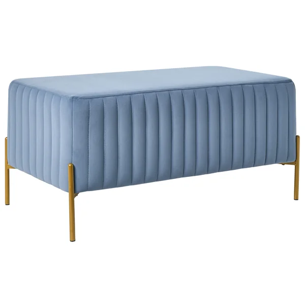 Upholstered Bench UTAH Velvet Blue