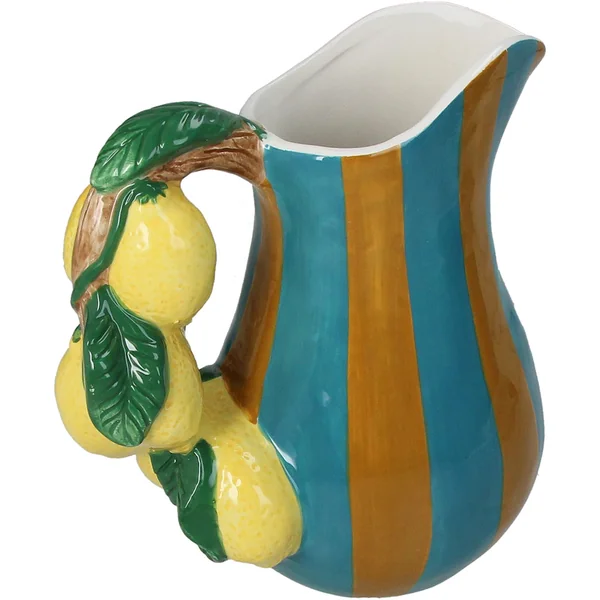 Vase citron dolomite multicolore 18x12x20cm