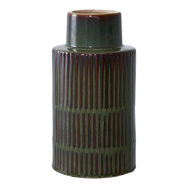 Vase vintage marron et vert