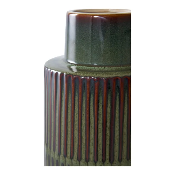 Vase vintage marron et vert