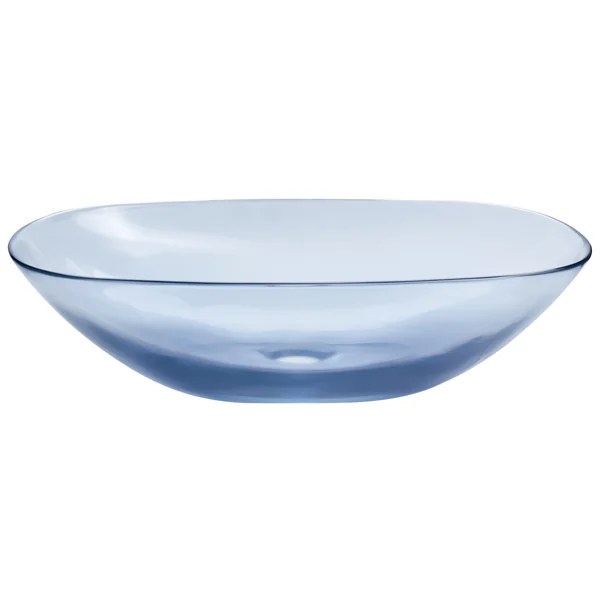 Vasque à poser MOENGO 54 x 36 cm Surface solide Bleu