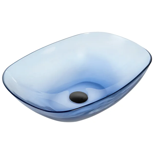 Vasque à poser MOENGO 54 x 36 cm Surface solide Bleu
