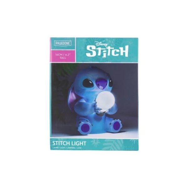 Veilleuse LED Disney Stitch sans fil 3D Light Paladone l.12 x H.15,9 x P.13,5 cm, Lilo et Stitch Disney
