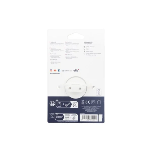 Veilleuse LED intégrée blanc neutre IP20 1W Ø6 x P.2,5 cm Otio