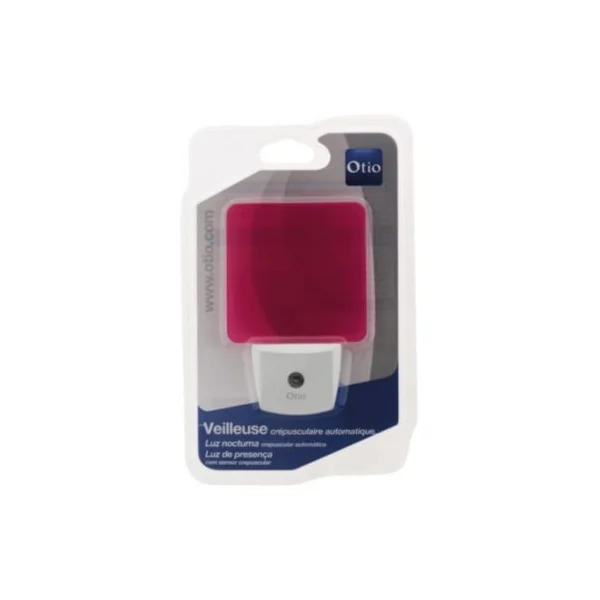 Veilleuse LED Otio IP20 1W rose l.13 x H.20 x P.7 cm