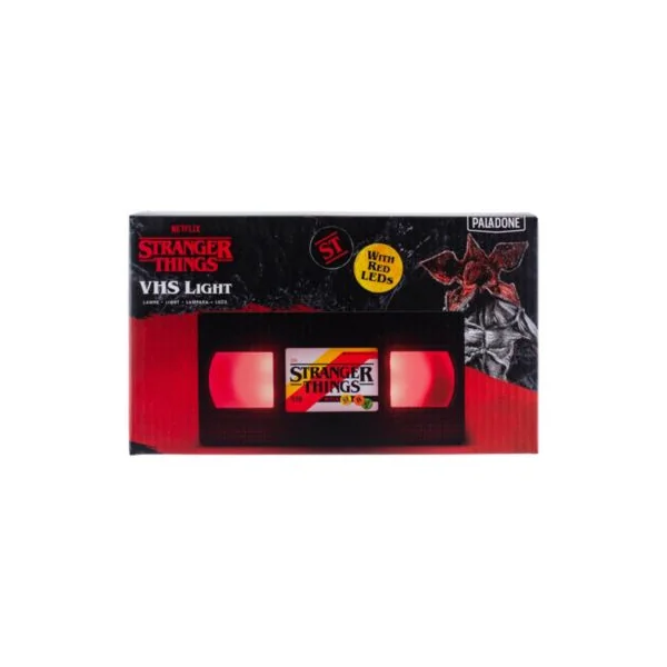 Veilleuse LED USB Stranger Things VHS Netflix sans fil Paladone l.18,7cm x H.9,5cm x P.2,5cm