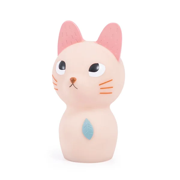Veilleuse USB chat rose h16cm - Après la pluie