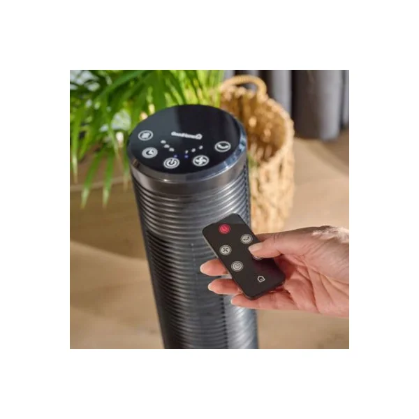 Ventilateur colonne oscillant GoodHome GHTF3-4HO 91 cm 45W noir