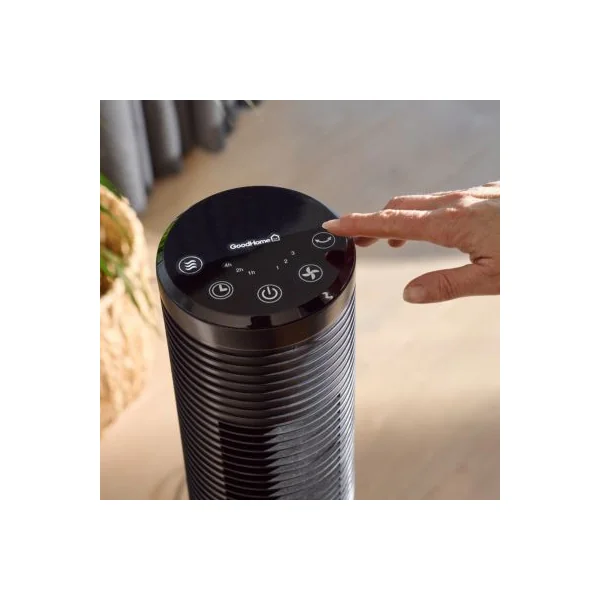 Ventilateur colonne oscillant GoodHome GHTF3-4HO 91 cm 45W noir