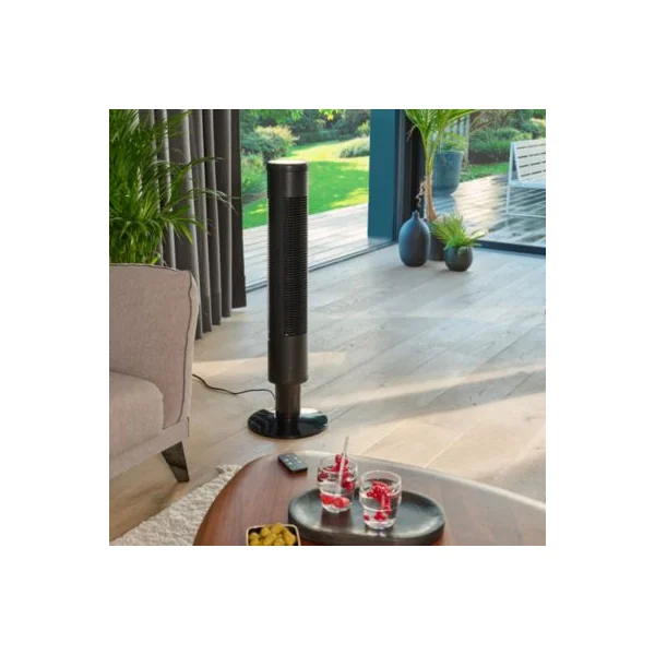 Ventilateur colonne oscillant GoodHome GHTF3-4HO 91 cm 45W noir