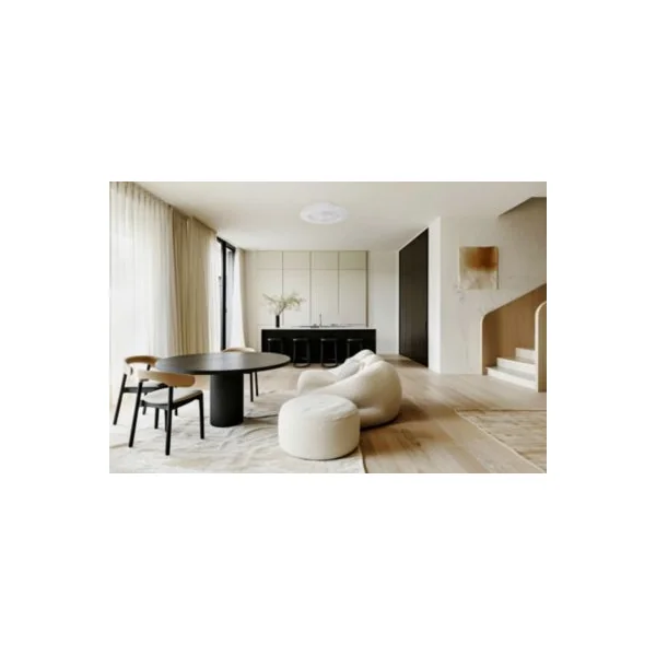 Ventilateur de plafond avec éclairage LED blanc Ø.50cm Seynave Ricardo