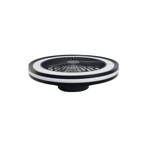 Ventilateur de plafond avec éclairage LED RGB noir Ø.46 cm Seynave Sergio