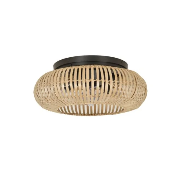 Ventilateur de plafond effet bois Fortaleza Ø50 IP20 E27 20W Corep