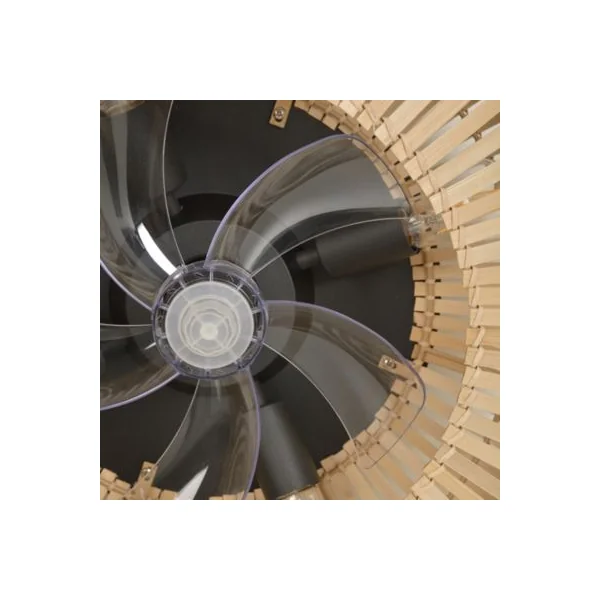 Ventilateur de plafond effet bois Fortaleza Ø50 IP20 E27 20W Corep