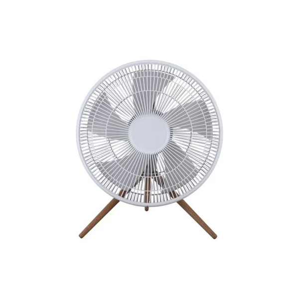 Ventilateur de table Bodner BDF50-40W - 3 vitesses - blanc pieds en bois