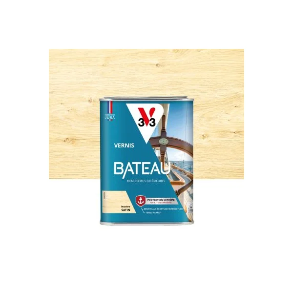 Vernis bois extérieur bateau V33 incolore satin 1l