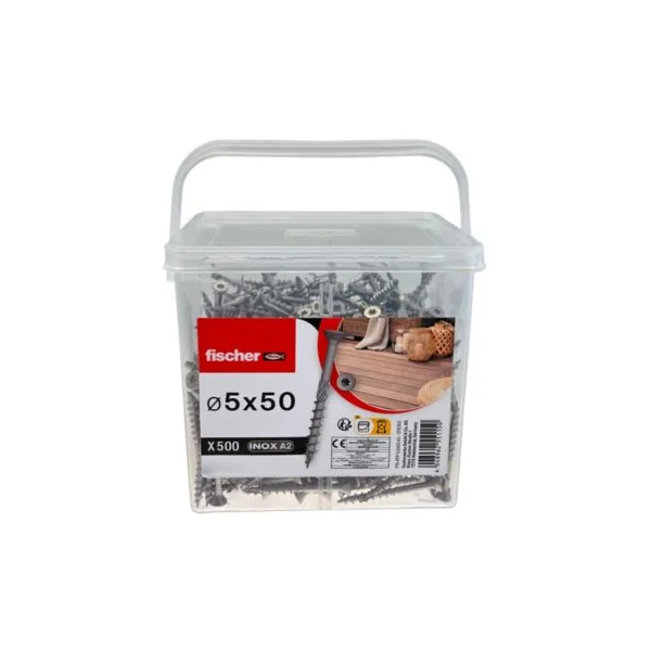 Vis terrasse inox A2 5 x 50 torx vendue par 500 pièces